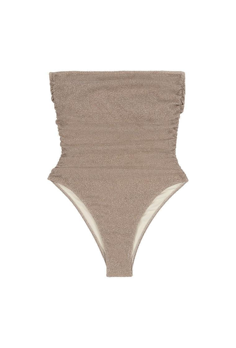 Bañador bandeau Illume - Champagne-Black Limba