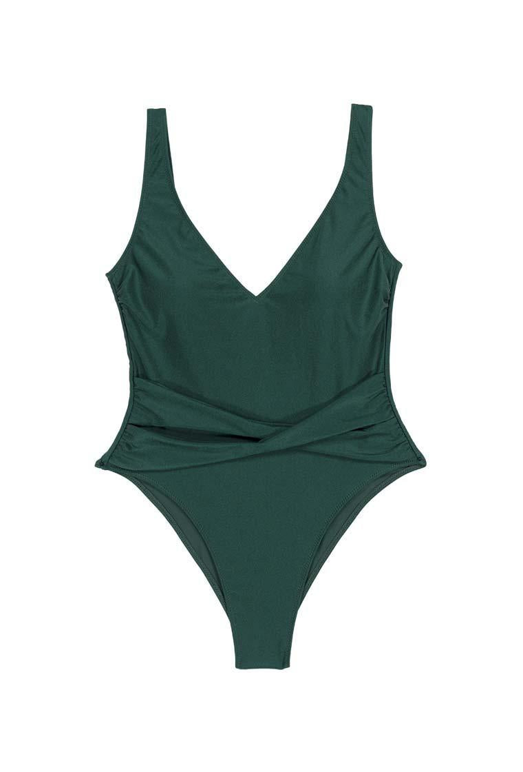 Bañador halter Wander - Leaf-Black Limba