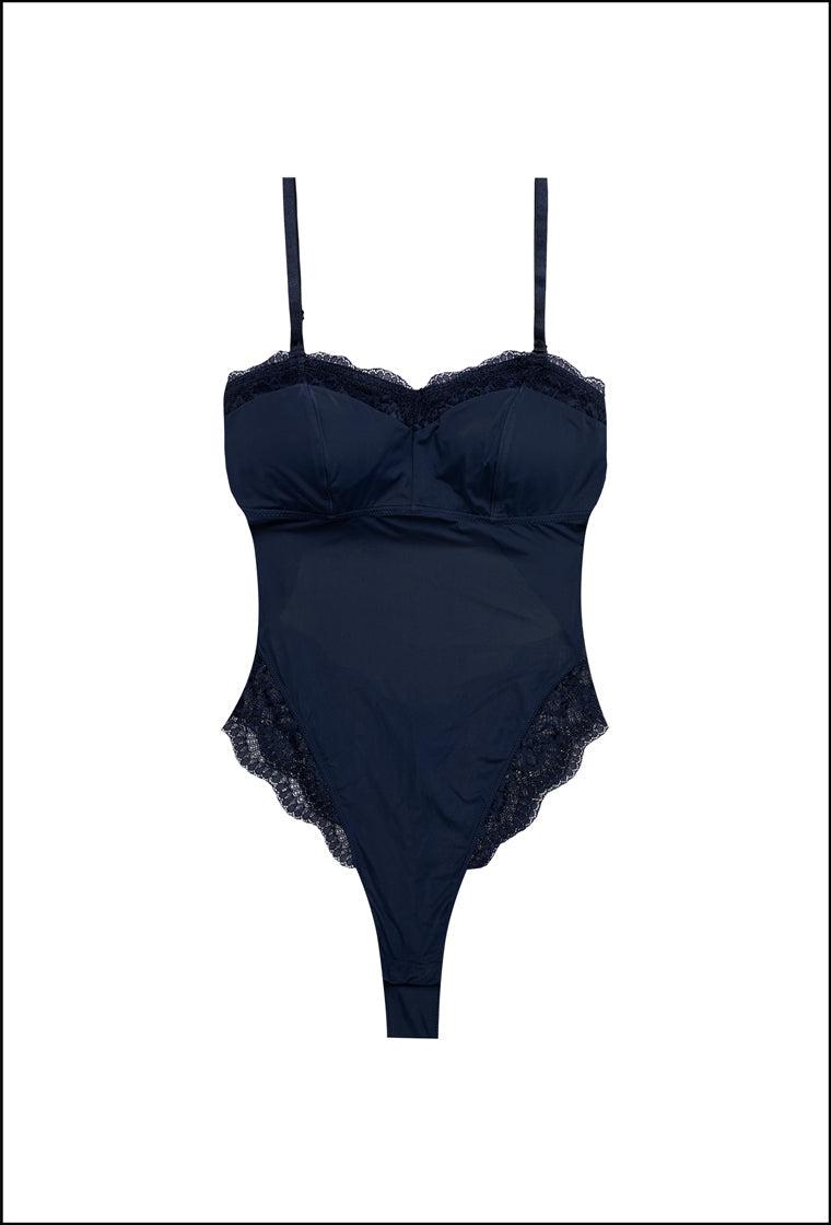 Body Bandeau Susanne - Baltic blue-Black Limba