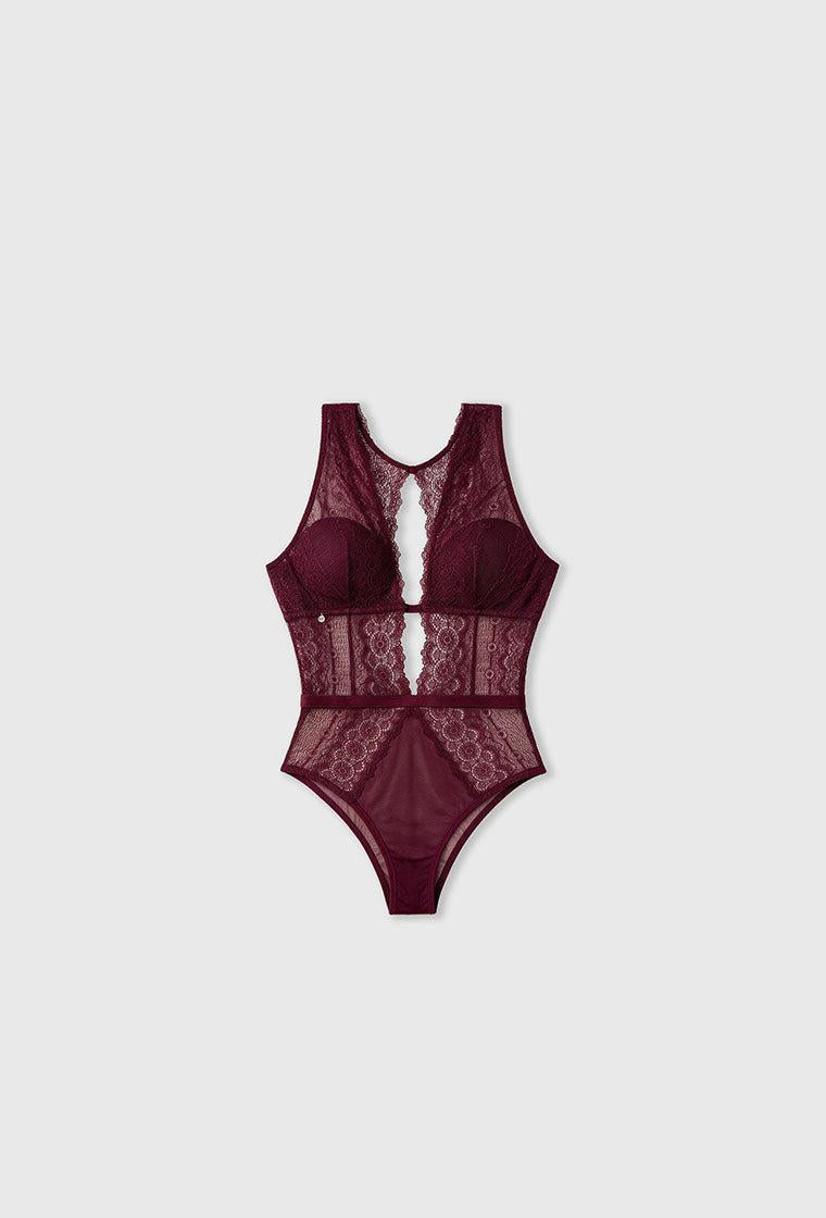 Body Halter Sikkim - Burgundy-Black Limba