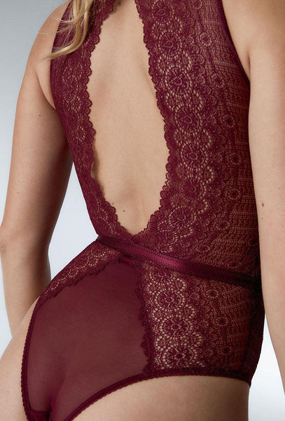 Body Halter Sikkim - Burgundy-Black Limba
