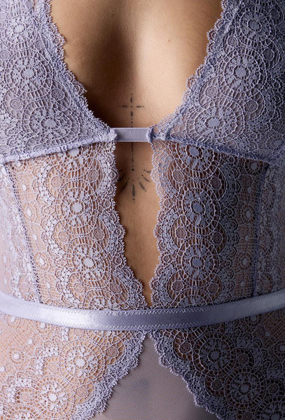 Body Halter Sikkim - Lavender-Black Limba