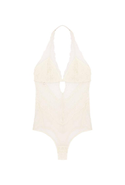 Body halter Beryl - Gardenia-Black Limba