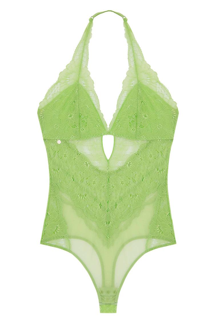 Body halter Beryl - Green-Black Limba
