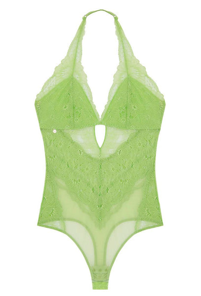 Body halter Beryl - Green-Black Limba
