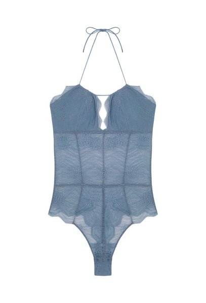 Body halter Draco - Cloudy Blue-Black Limba