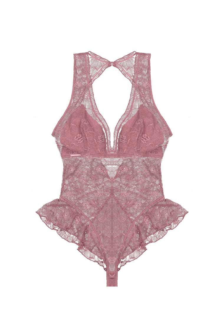 Body halter Eclipse - Dusty rose-Black Limba