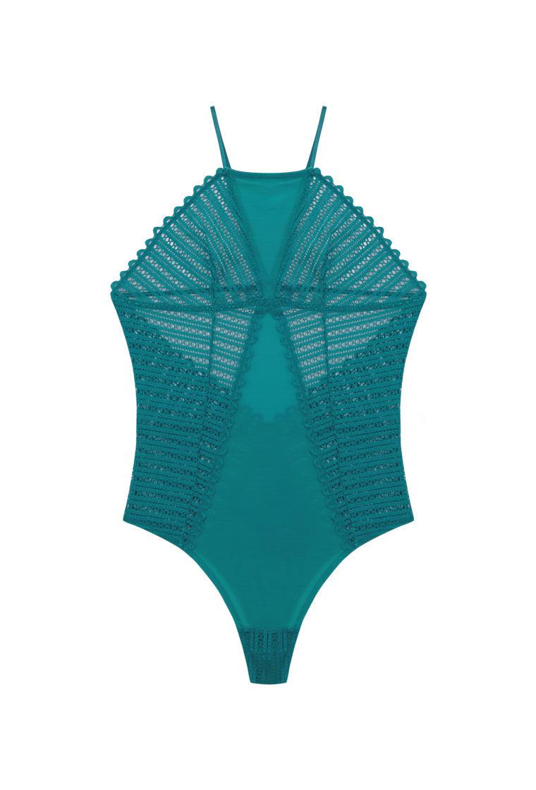 Body halter Maui - Teal-Black Limba