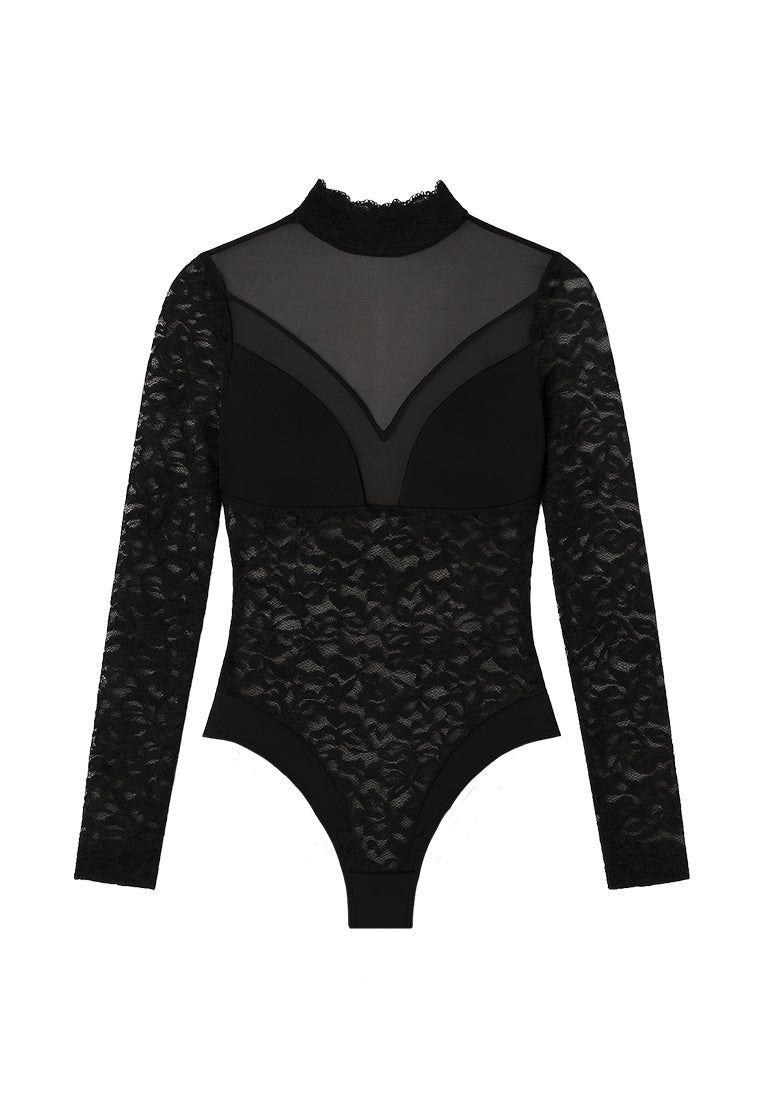 Body manga larga Willow - Black-Black Limba