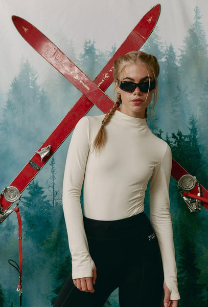 Body térmico deportivo Energy Tech - Cream-Black Limba