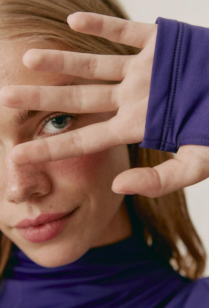 Body térmico deportivo Energy Tech - Purple-Black Limba