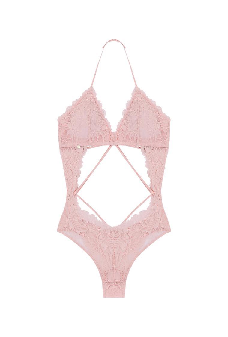 Body triangular Morganite - Blush-Black Limba