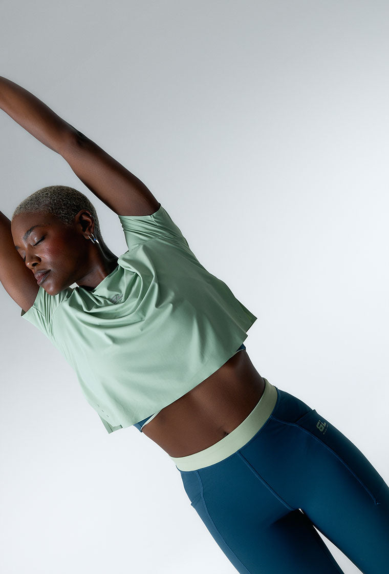 Camiseta deportiva Boost - Frosty Green-Black Limba