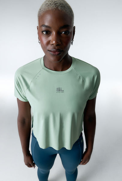 Camiseta deportiva Boost - Frosty Green-Black Limba