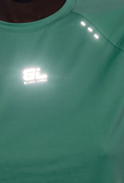 Camiseta deportiva Boost - Frosty Green-Black Limba