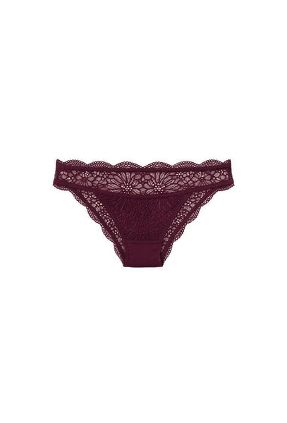 Braga Brasileña Lina - Burgundy-Black Limba