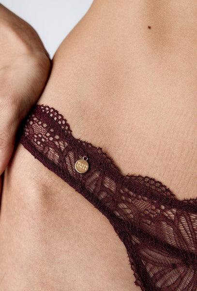 Braga Brasileña Lina - Burgundy-Black Limba