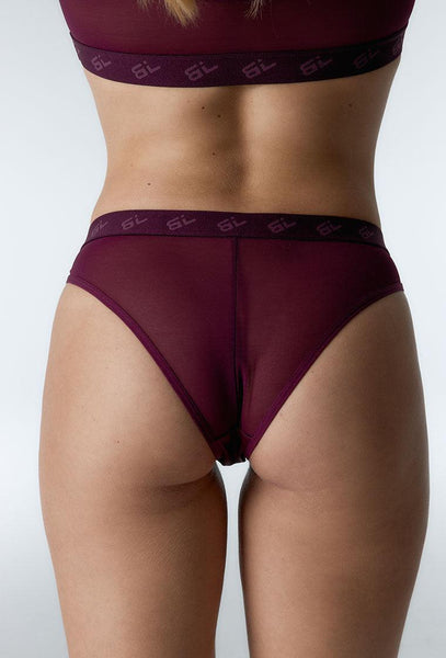 Braga Brasileña Mesha - Burgundy-Black Limba