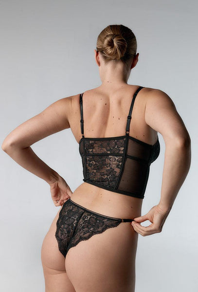 Braga Brasileña Ruth - Black-Black Limba