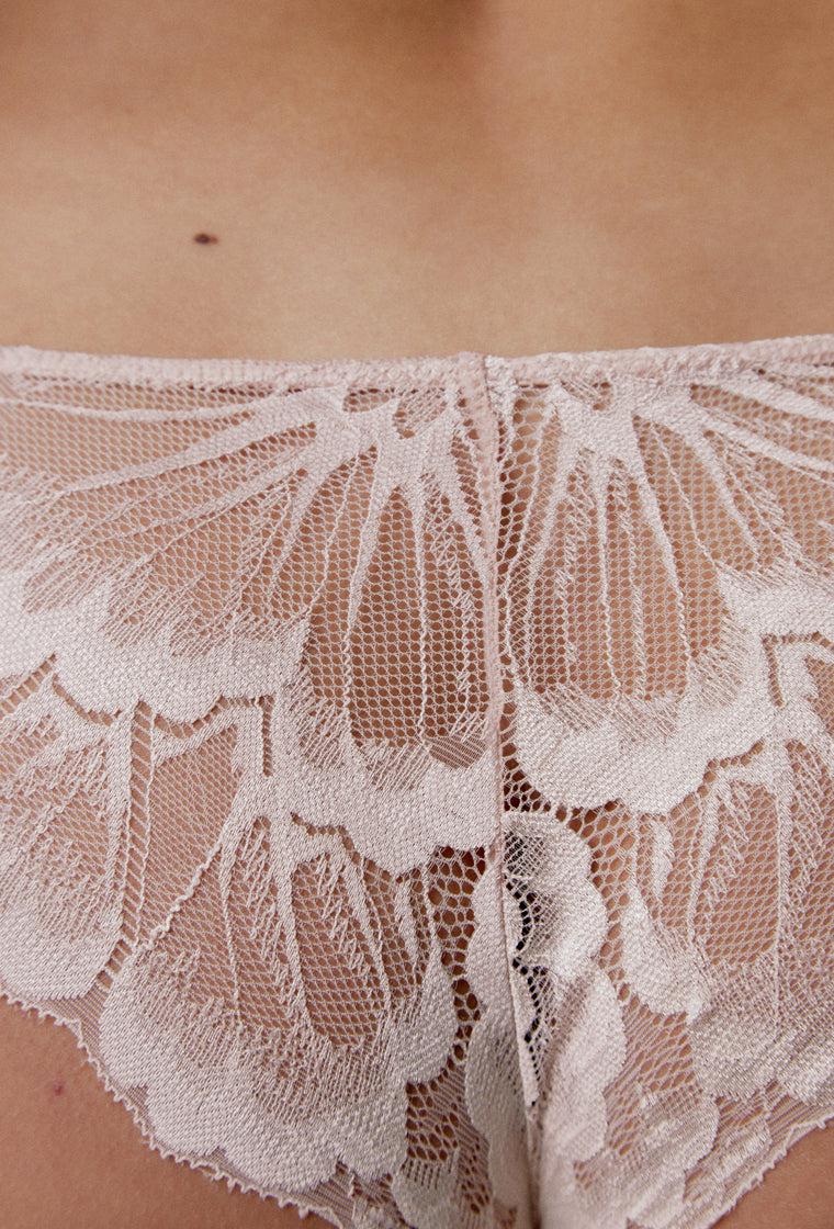 Braga Clásica Cecilia - Nude-Black Limba