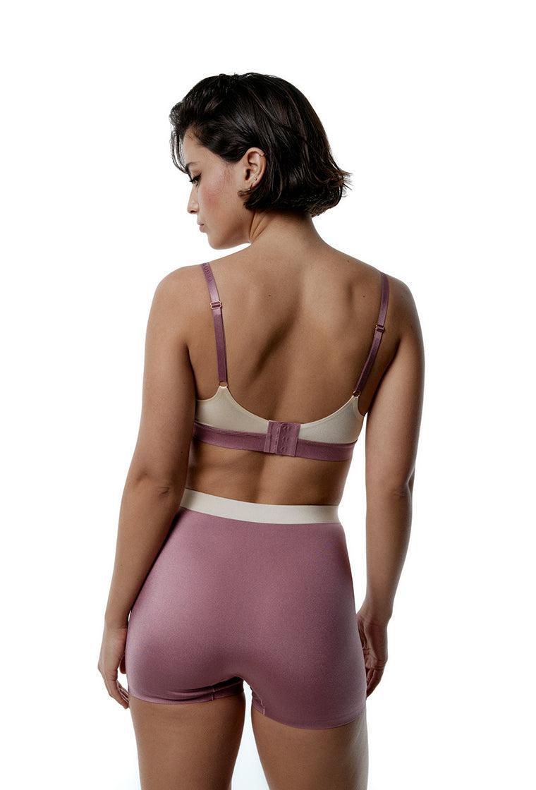 Braga Short Glare - Dusty Rose & Cream-Black Limba