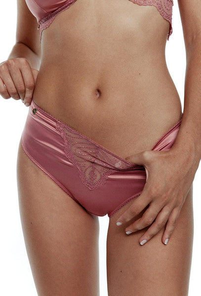 Braga alta Giselle - Dusty rose-Black Limba