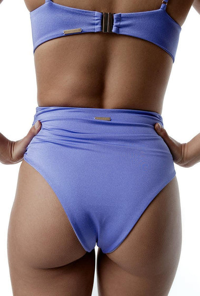 Braga bikini alta Glimmer - Lilac-Black Limba