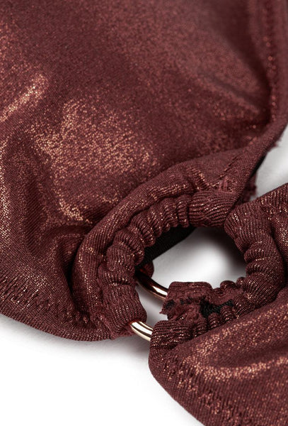 Braga bikini brasileña Cady - Copper-Black Limba