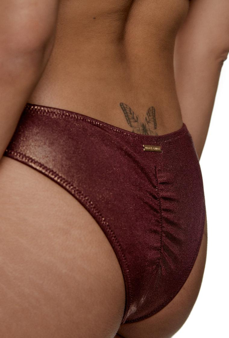 Braga bikini brasileña Cady - Copper-Black Limba