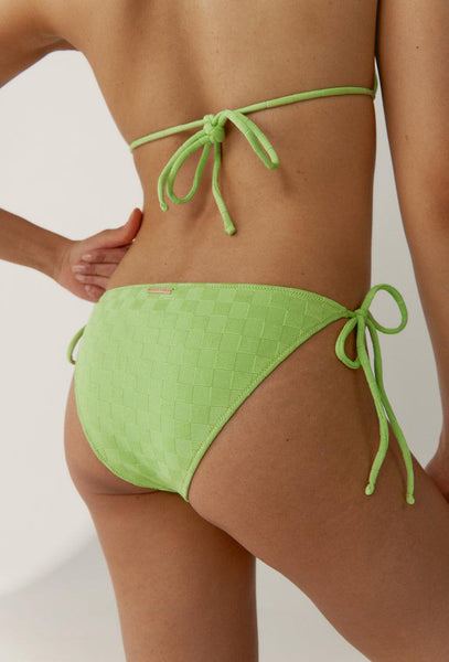 Braga bikini brasileña Chess - Green-Black Limba