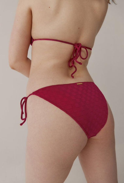 Braga bikini brasileña Chess - Sangria-Black Limba