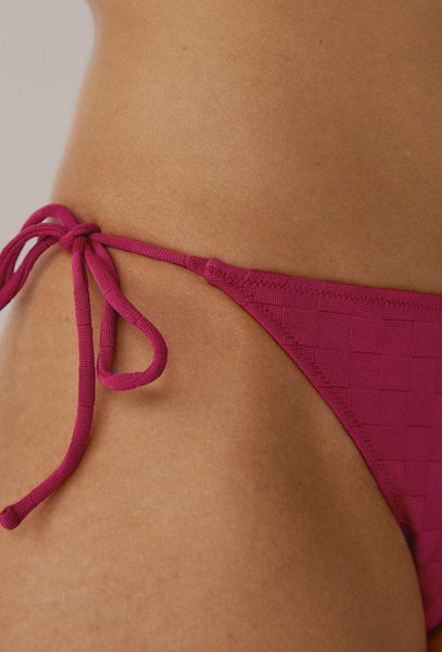 Braga bikini brasileña Chess - Sangria-Black Limba