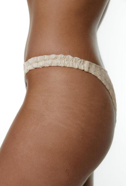 Braga bikini brasileña Fanny - Cream-Black Limba