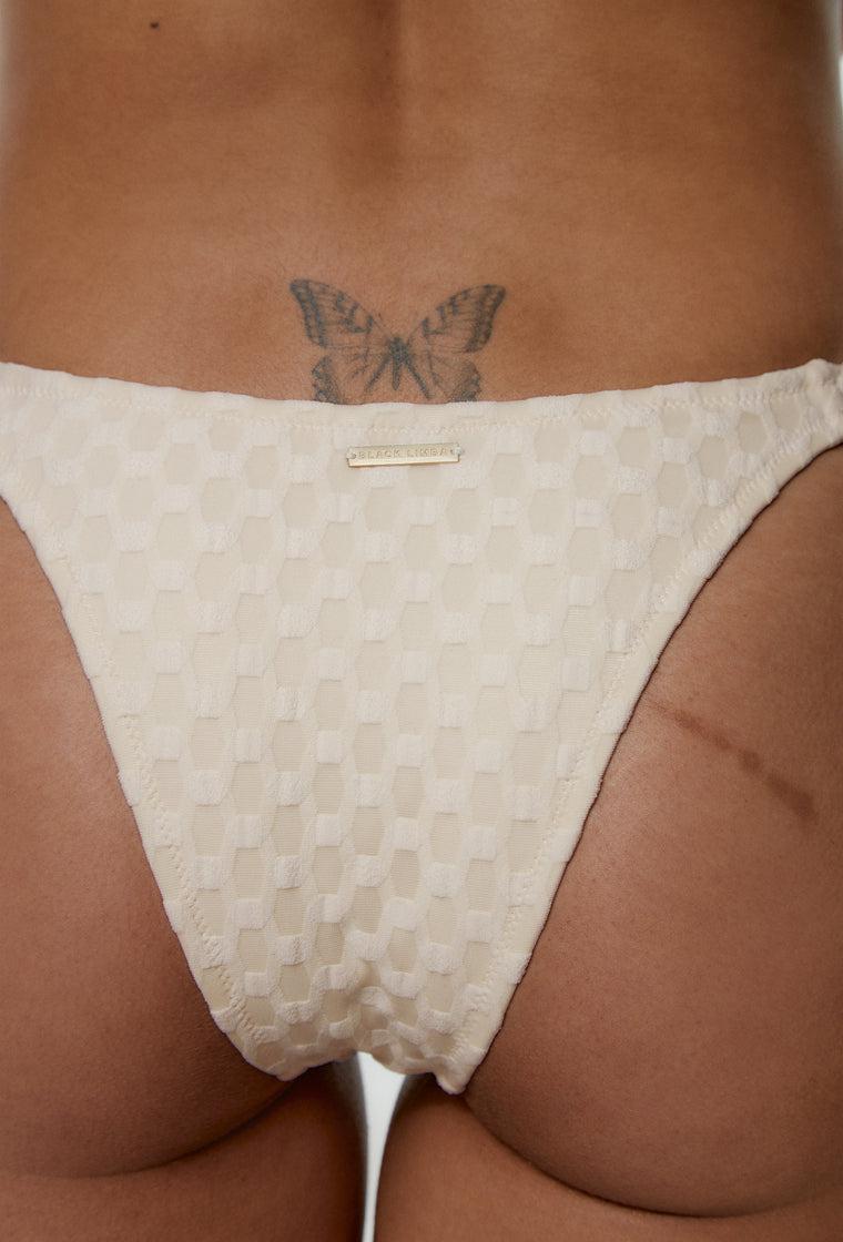 Braga bikini brasileña Fanny - Cream-Black Limba