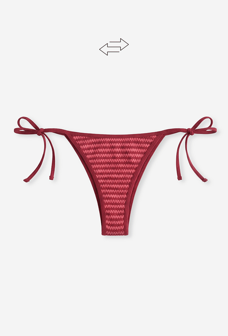 Braga bikini brasileña Moorea - Burgundy & pink-Black Limba