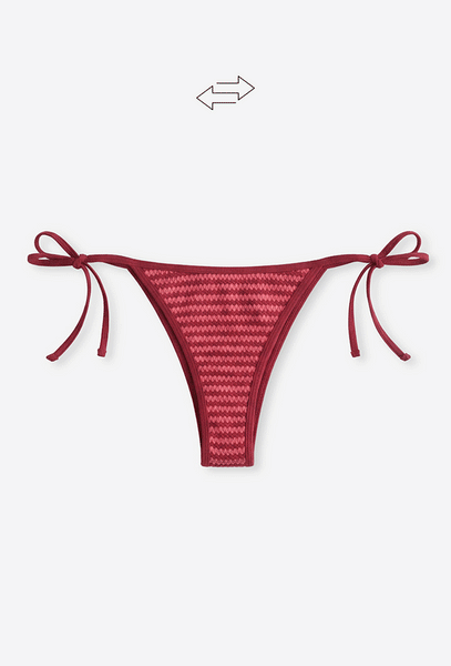 Braga bikini brasileña Moorea - Burgundy & pink-Black Limba