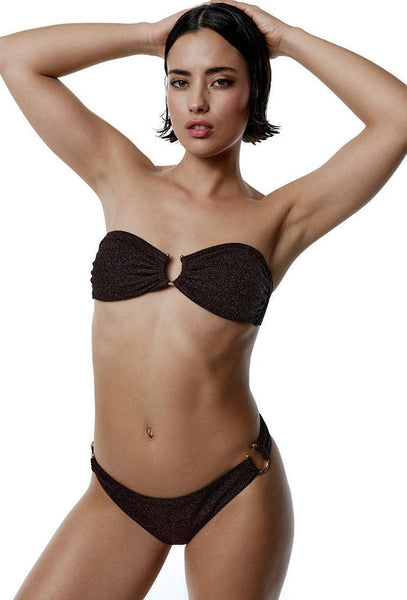 Braga bikini brasileña Nova - Espresso-Black Limba