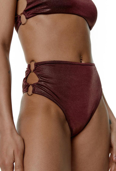Braga bikini brasileña Patty - Copper-Black Limba