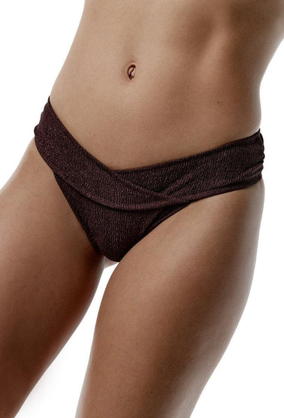 Braga bikini brasileña Radiance - Cacao-Black Limba