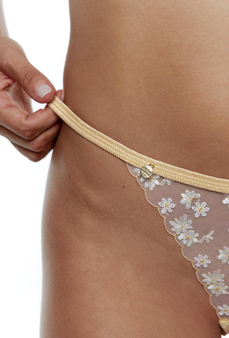 Braga brasileña Kira - Pale yellow-Black Limba