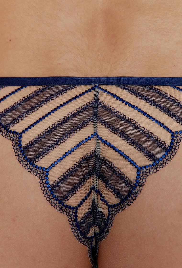 Braga brasileña Leila - Navy-Black Limba