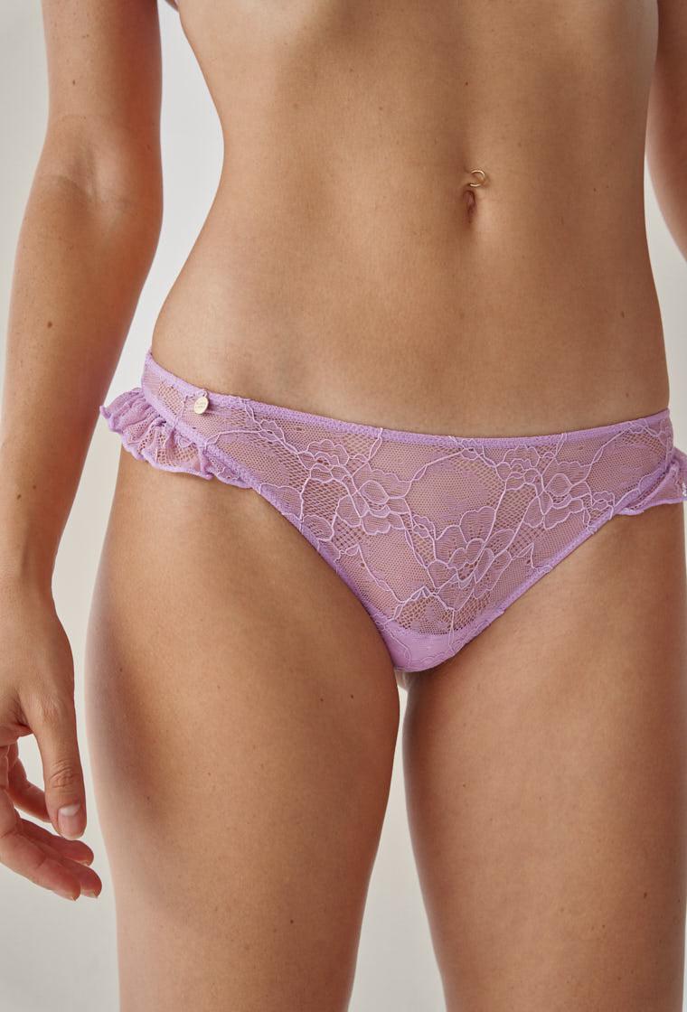 Braga clásica Frilly - Orchid-Black Limba