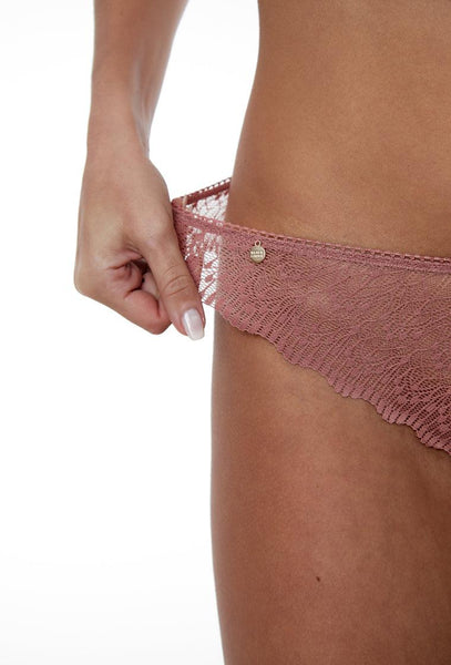 Braga culotte Gloria - Ash rose-Black Limba