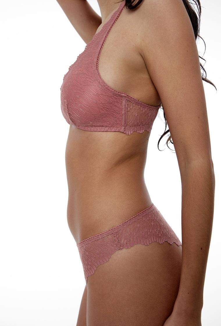 Braga culotte Gloria - Ash rose-Black Limba