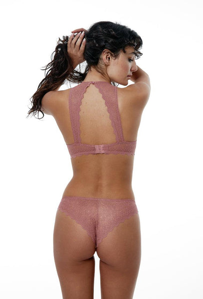 Braga culotte Gloria - Ash rose-Black Limba