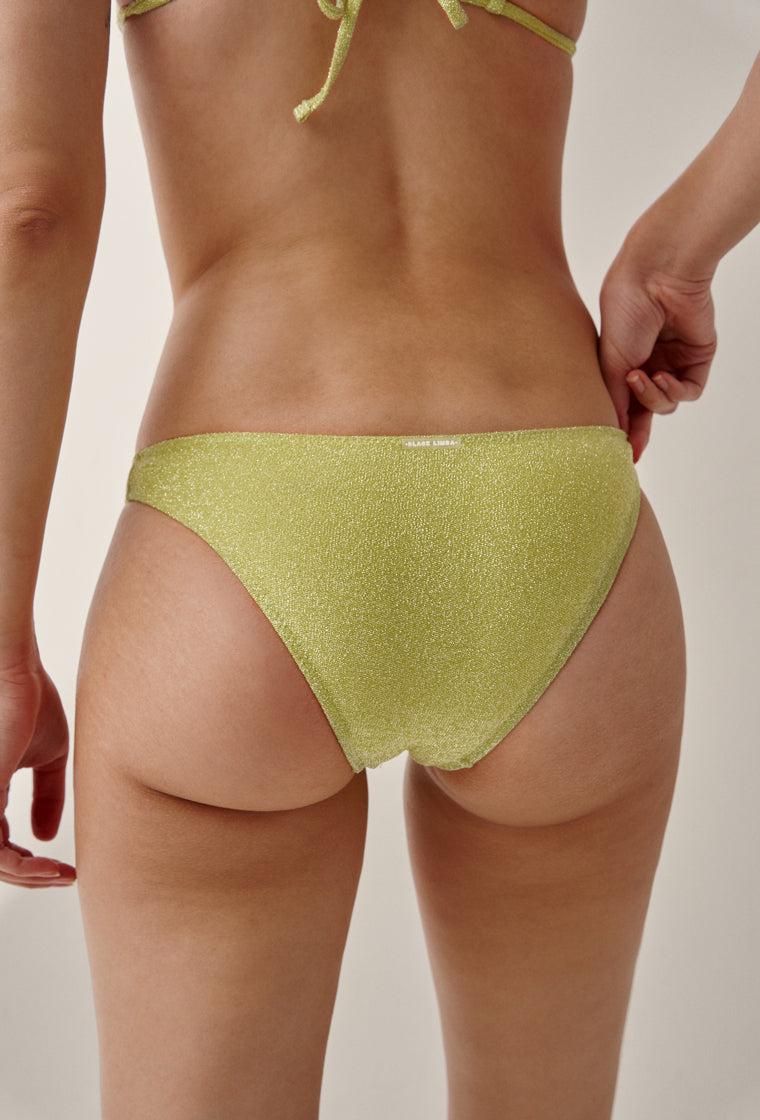 Braguita bikini clásica Coco - Lime-Black Limba