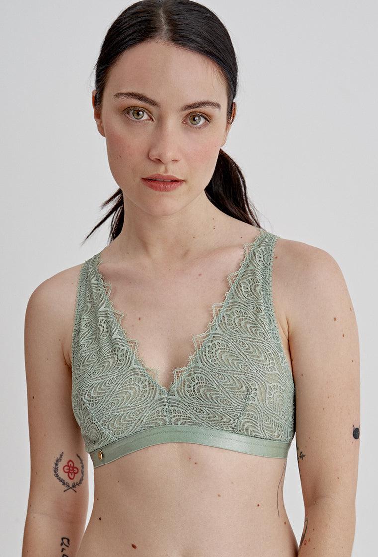 Bralette Arini - Light Teal-Black Limba