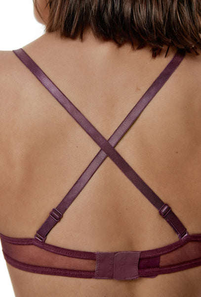 Bralette Balconette Catherine - Tulipwood-Black Limba