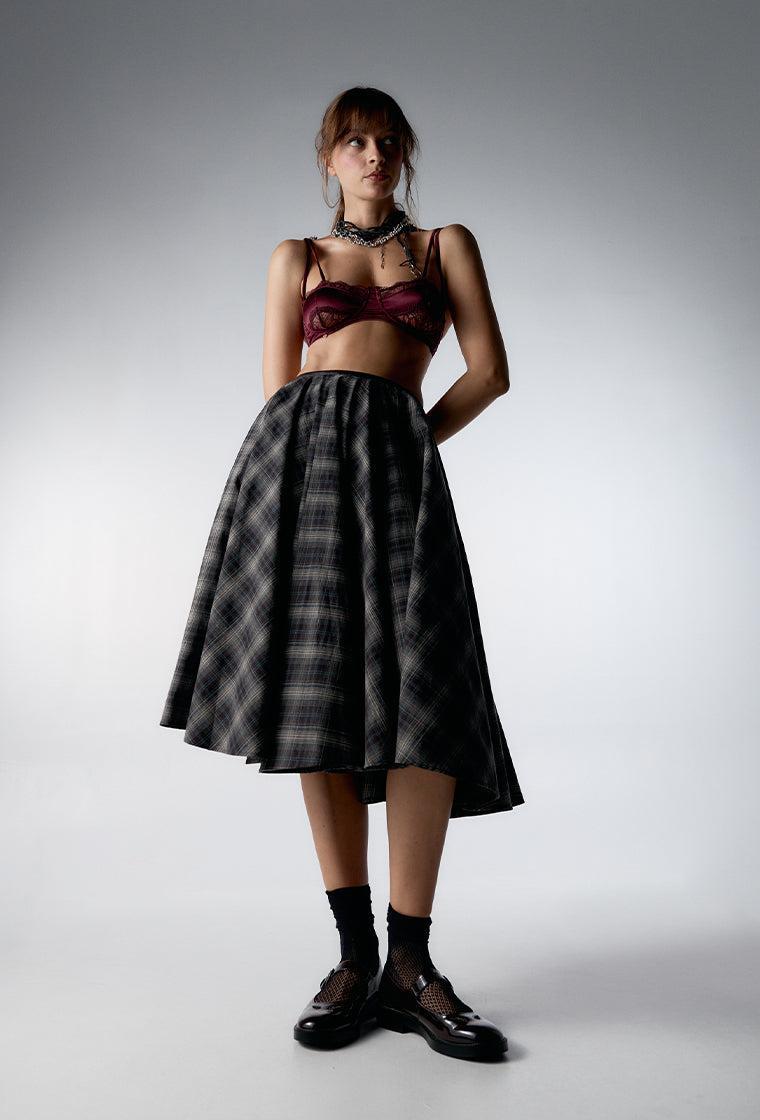 Bralette Balconette Lina - Burgundy-Black Limba