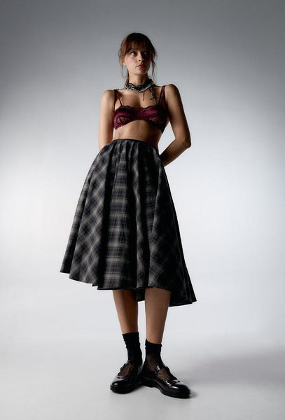 Bralette Balconette Lina - Burgundy-Black Limba